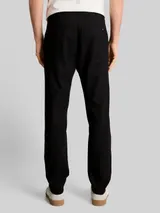 TOM TAILOR DENIM Herren TTTAPERED Relaxed Chino Hose mit Leinenanteil, schwarz, Uni – Bild 5