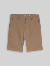 TOM TAILOR Herren TTSLIM Chino Shorts, braun, Uni – Bild 3