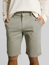 TOM TAILOR Herren TTSLIM Chino Shorts, grün, Uni – Bild 6