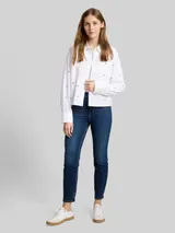 TOM TAILOR DENIM Damen TTLOTTE SLIM Jeans, blau, Uni – Bild 4