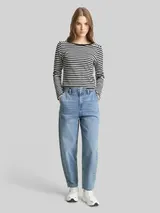 TOM TAILOR DENIM Damen TTADEA BARREL Jeans, blau, Uni – Bild 4