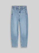 TOM TAILOR DENIM Damen TTADEA BARREL Jeans, blau, Uni – Bild 3