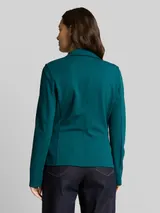 TOM TAILOR Damen Slim Fit Blazer mit Eingriffstaschen, grün, Uni – Bild 5