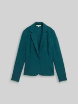 TOM TAILOR Damen Slim Fit Blazer mit Eingriffstaschen, grün, Uni – Bild 3