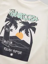 TOM TAILOR Jungen Glow-in-the-Dark T-Shirt mit Rückenprint, weiß, Uni – Bild 4