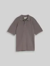 TOM TAILOR Jungen Oversize Piqué Poloshirt, grau, Uni – Bild 3