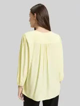 TOM TAILOR Damen Bluse aus Viskose, gelb, Uni – Bild 5