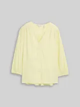 TOM TAILOR Damen Bluse aus Viskose, gelb, Uni – Bild 3