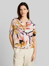 TOM TAILOR Damen Bluse mit Muster, rosa, Geblümt – Bild 4