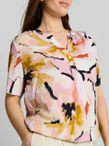 TOM TAILOR Damen Bluse mit Muster, rosa, Geblümt – Bild 6
