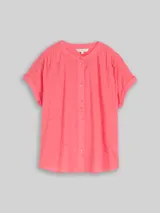 TOM TAILOR Damen Loose Fit Bluse, rosa, Uni – Bild 3