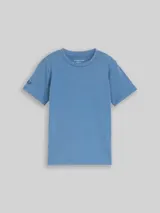 TOM TAILOR Jungen Basic T-Shirt aus Baumwolle, blau, Uni – Bild 3