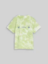 TOM TAILOR Jungen Oversize Tie-Dye T-Shirt, grün, Farbverlauf – Bild 3