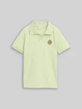 TOM TAILOR Jungen Piqué Poloshirt aus Baumwolle, grün, Uni – Bild 3