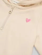TOM TAILOR Mädchen Hoodie Sweatshirt mit Rückenprint, weiß, Uni – Bild 4