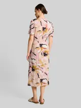 TOM TAILOR Damen Midi-Kleid mit Muster, rosa, Geblümt – Bild 5