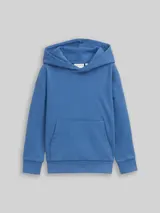 TOM TAILOR Jungen Oversize Hoodie Sweatshirt mit Rückenprint, blau, Uni – Bild 3
