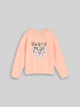 TOM TAILOR Mädchen Sweatshirt mit Wendepailletten, orange, Uni – Bild 3