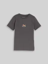 TOM TAILOR Jungen T-Shirt mit Rückenprint, grau, Uni – Bild 3