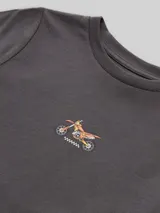 TOM TAILOR Jungen T-Shirt mit Rückenprint, grau, Uni – Bild 4