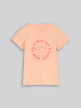 TOM TAILOR Mädchen T-Shirt mit Print, orange, Uni – Bild 3