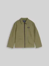 TOM TAILOR Jungen Übergangsjacke aus Baumwolle, grün, Uni – Bild 3