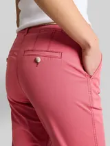 TOM TAILOR Damen Slim Chino Hose mit Gürtel, rot, Uni – Bild 6