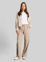 TOM TAILOR Damen Loose Wide Fit Hose, grau, Uni – Bild 4