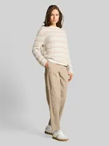 TOM TAILOR Damen Cropped Barrel Hose, grau, Uni – Bild 4