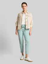 TOM TAILOR Damen Cropped Jogger Hose, blau, Uni – Bild 4
