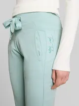 TOM TAILOR Damen Cropped Jogger Hose, blau, Uni – Bild 6