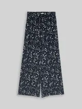 TOM TAILOR Damen Loose Fit Palazzo Hose mit Muster, blau, Gepunktet – Bild 3