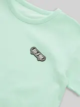 TOM TAILOR Jungen Oversize T-Shirt mit Print, grün, Uni – Bild 4