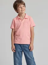 TOM TAILOR Jungen Heavy-Jersey Poloshirt mit Brusttasche, rosa, Uni – Bild 4