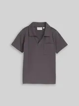 TOM TAILOR Jungen Heavy-Jersey Poloshirt mit Brusttasche, grau, Uni – Bild 3