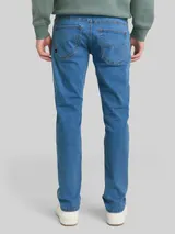 TOM TAILOR DENIM Herren TTAEDAN STRAIGHT Jeans mit Stretch, blau, Uni – Bild 5