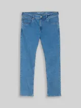 TOM TAILOR DENIM Herren TTAEDAN STRAIGHT Jeans mit Stretch, blau, Uni – Bild 3