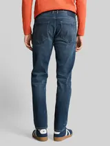 TOM TAILOR Herren TTCURT TAPERED Jeans mit Superstretch, blau, Uni – Bild 5
