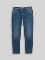 TOM TAILOR Herren TTCURT TAPERED Jeans mit Superstretch, blau, Uni – Bild 3
