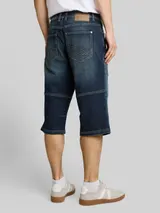 TOM TAILOR Herren TTMORRIS RELAXED Overknee Jeans Shorts mit Stretch, weiß, Uni – Bild 5