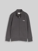 TOM TAILOR Jungen College Sweatjacke mit Stehkragen, grau, Uni – Bild 3