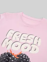 TOM TAILOR Mädchen Oversize T-Shirt mit Print, rosa, Uni – Bild 4