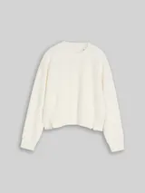 TOM TAILOR Mädchen Cropped Scuba Sweatshirt, braun, Uni – Bild 3