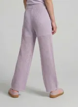 TOM TAILOR Mädchen Wide Leg Strickhose, lila, Uni – Bild 5