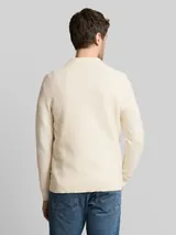 TOM TAILOR Herren Strickpullover mit Polokragen, braun, Uni – Bild 5