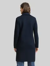 TOM TAILOR Damen Scuba Mantel mit Eingriffstaschen, blau, Uni – Bild 5