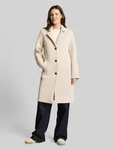 TOM TAILOR Damen Scuba Mantel mit Eingriffstaschen, braun, Uni – Bild 4