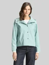 TOM TAILOR Damen Ultralight Short Parka aus wasserabweisendem Material, blau, Uni – Bild 4
