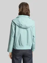 TOM TAILOR Damen Ultralight Short Parka aus wasserabweisendem Material, blau, Uni – Bild 5
