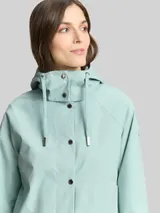 TOM TAILOR Damen Ultralight Short Parka aus wasserabweisendem Material, blau, Uni – Bild 6